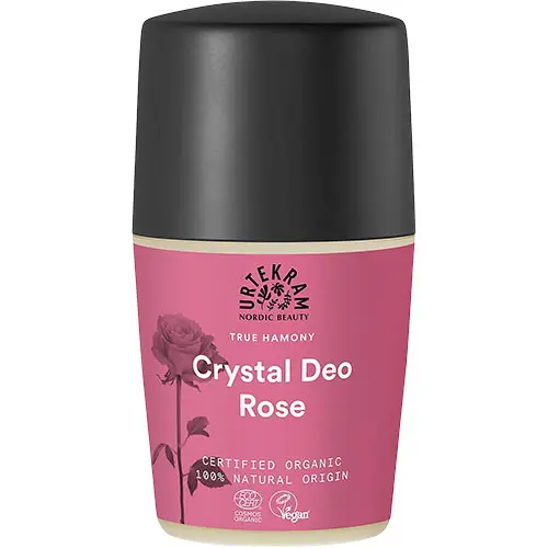 Urtekram Rose Crystal Roll-On Deodorant Ekologisk & Vegan | 50 ml