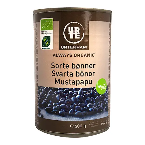 Urtekram Svarta Bönor Eko | 400 g