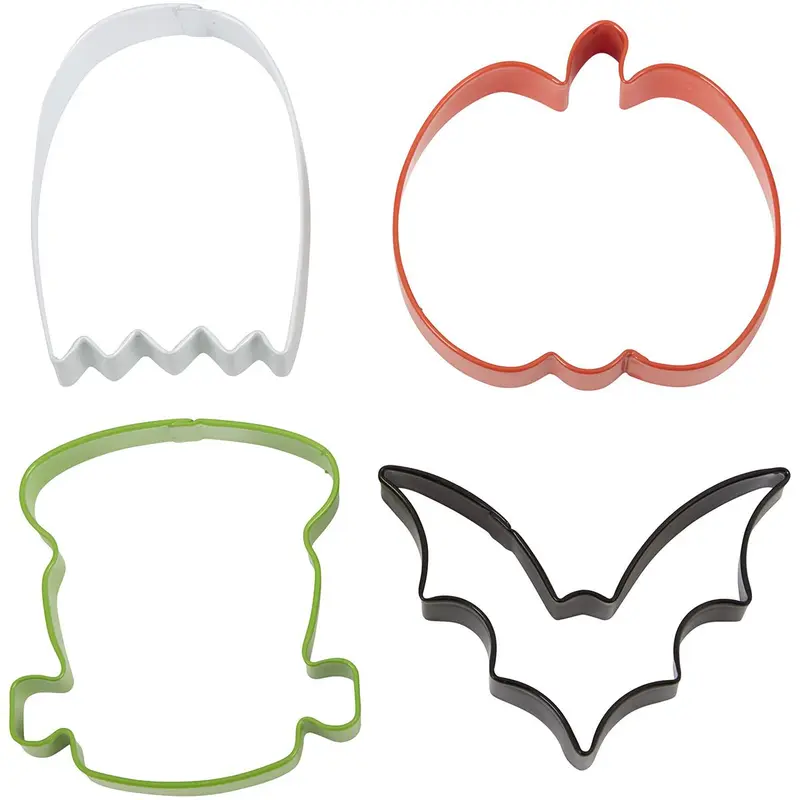 Utstickare Halloween Pumpa spöke fladdermus frankenstein