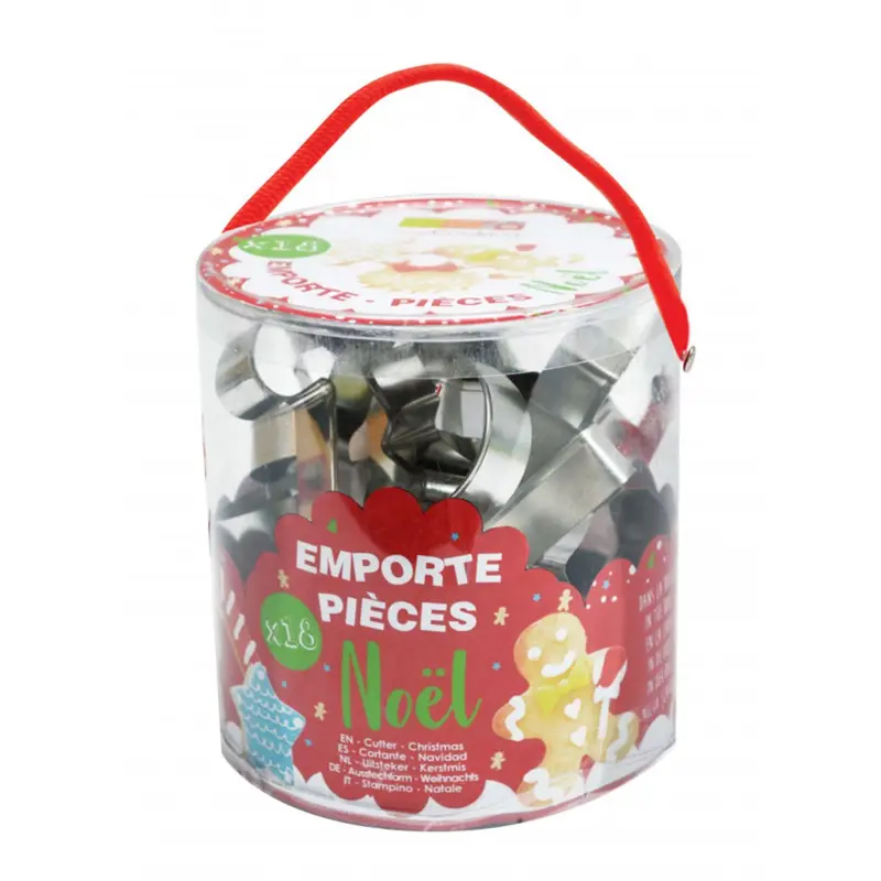 Utstickare pepparkaksform Jul 18-Pack Scrapcooking