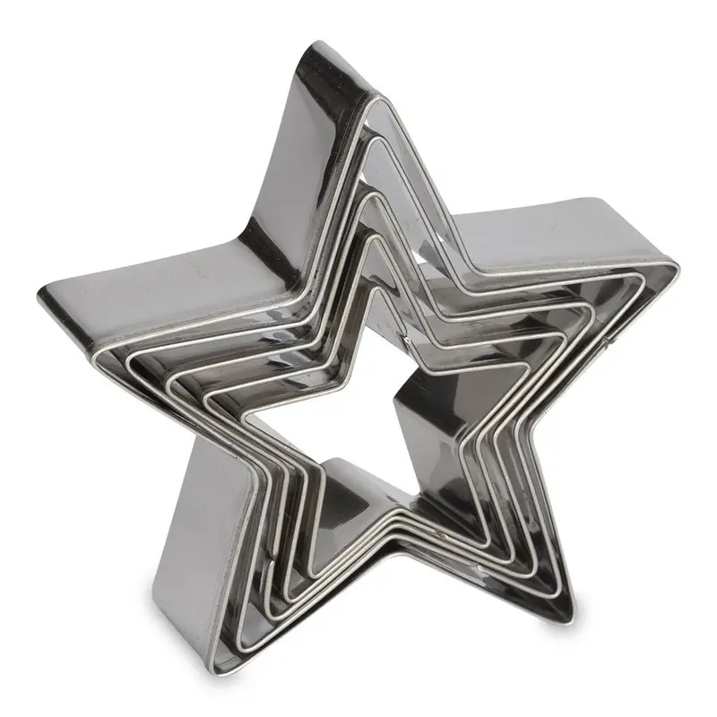 Utstickare pepparkaksform Stjärna 5-pack Patisse