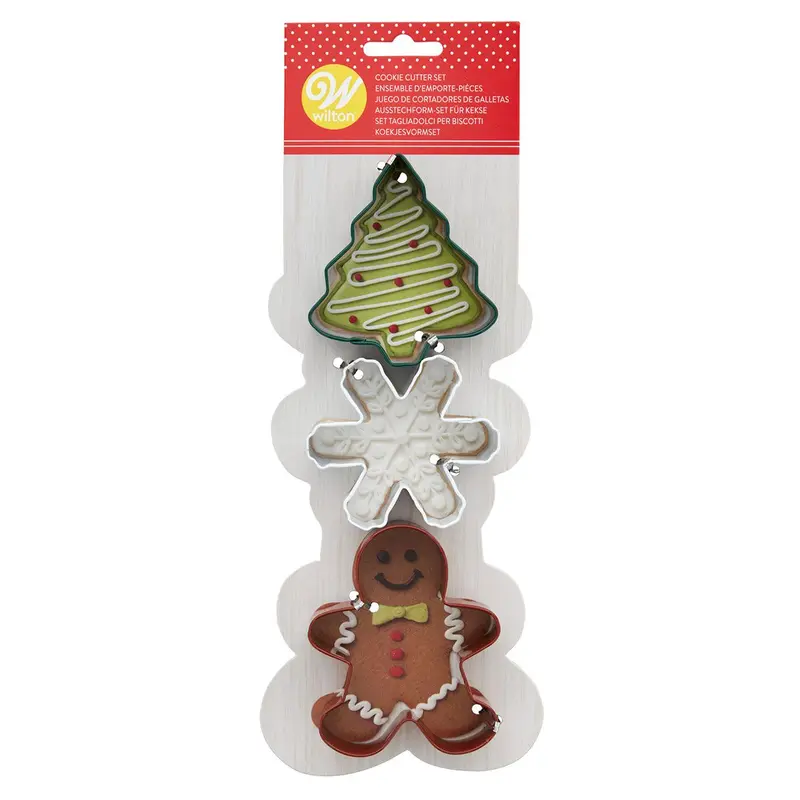 Utstickare pepparkaksformar Julgran snöflinga pepparkaksgubbe