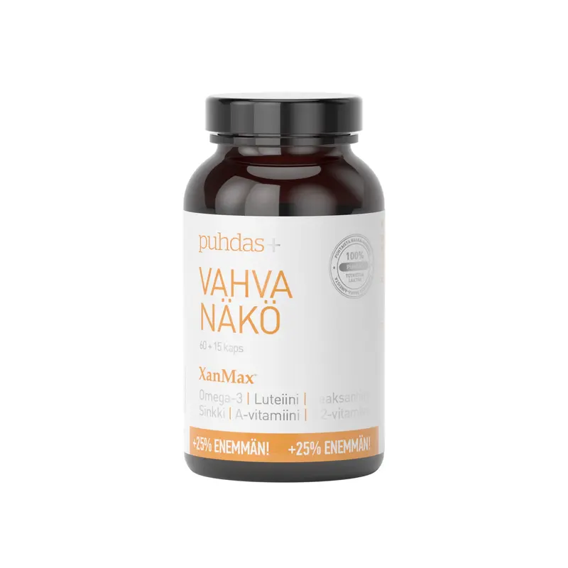 Vahva näkö, 60 + 15 kaps