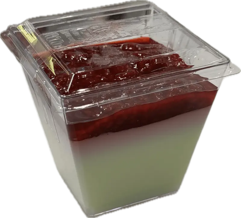 Vaniljpannacotta med hallon