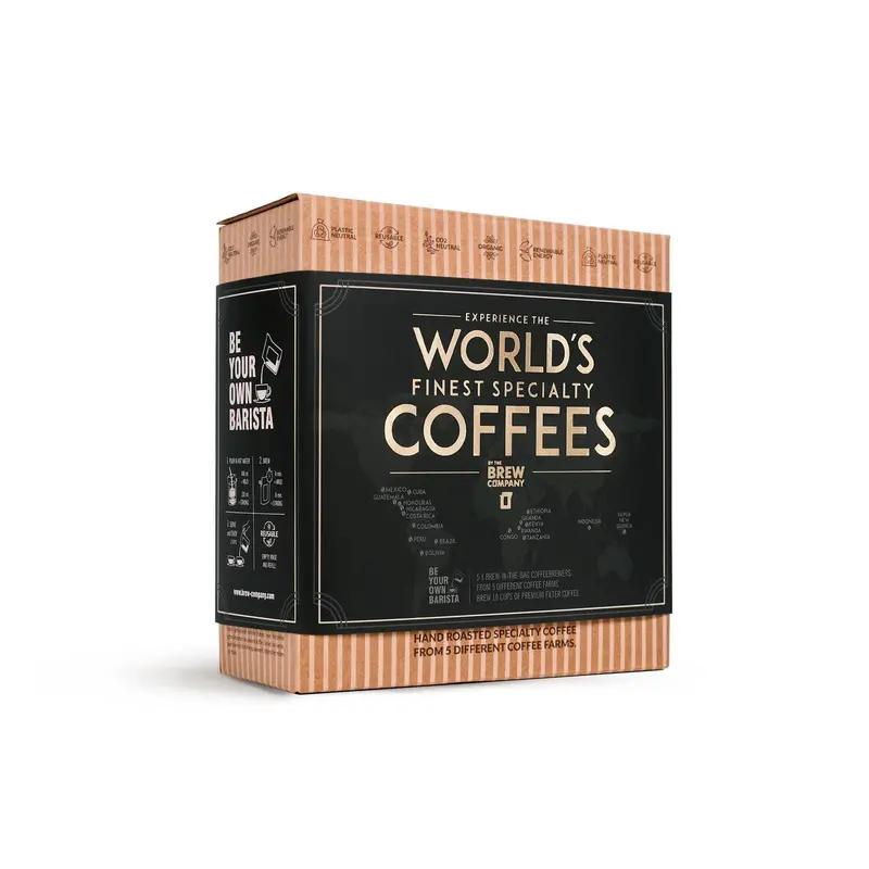 VÄRLDENS FINASTE SPECIALKAFFE PRESENTBOX (7 ST)