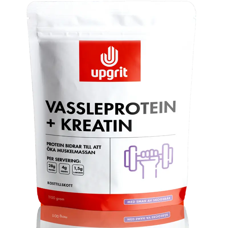 Vassleprotein + Kreatin Skogsbär 1100 gram