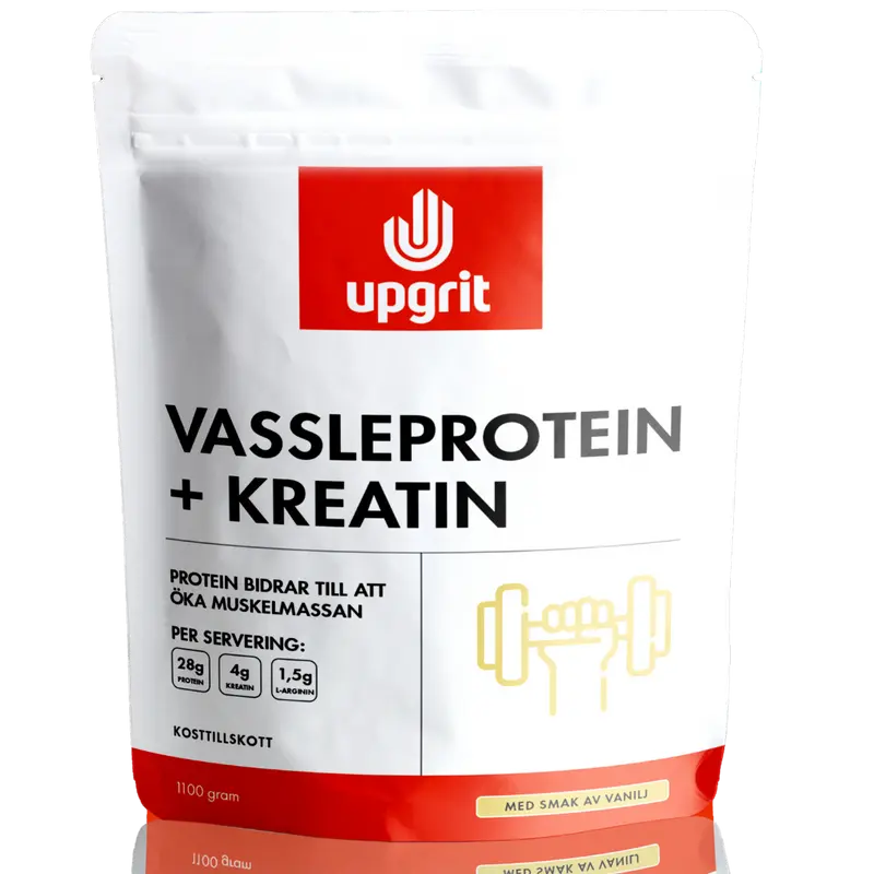 Vassleprotein + Kreatin Vanilj 1100 gram