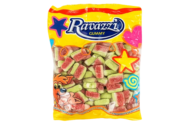 Vattenmelonbitar 1kg Ravazzi Gummy Storpack