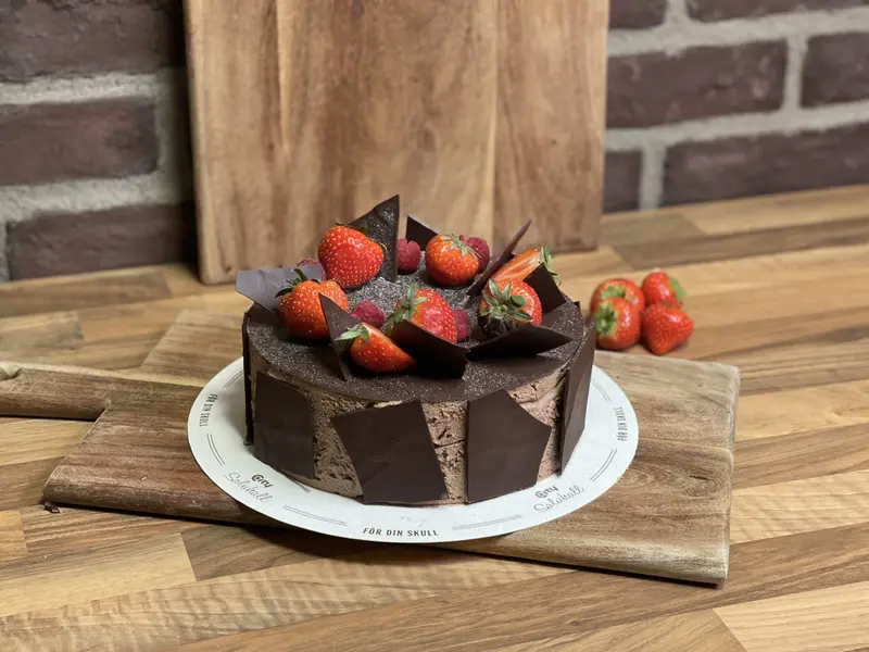 Vegansk chokladtårta