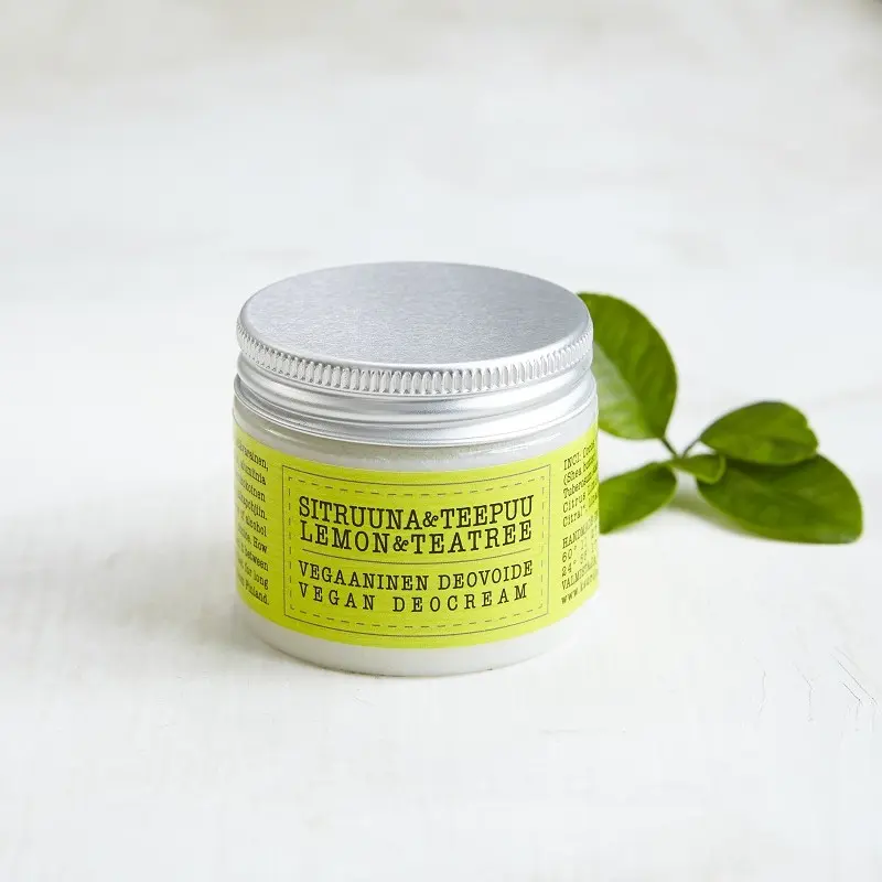 Vegansk deokräm, citron & tea tree, 50 ml