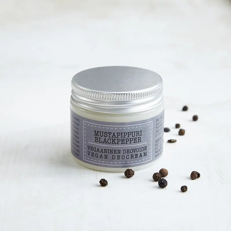 Vegansk deokräm, svartpeppar, 50 ml