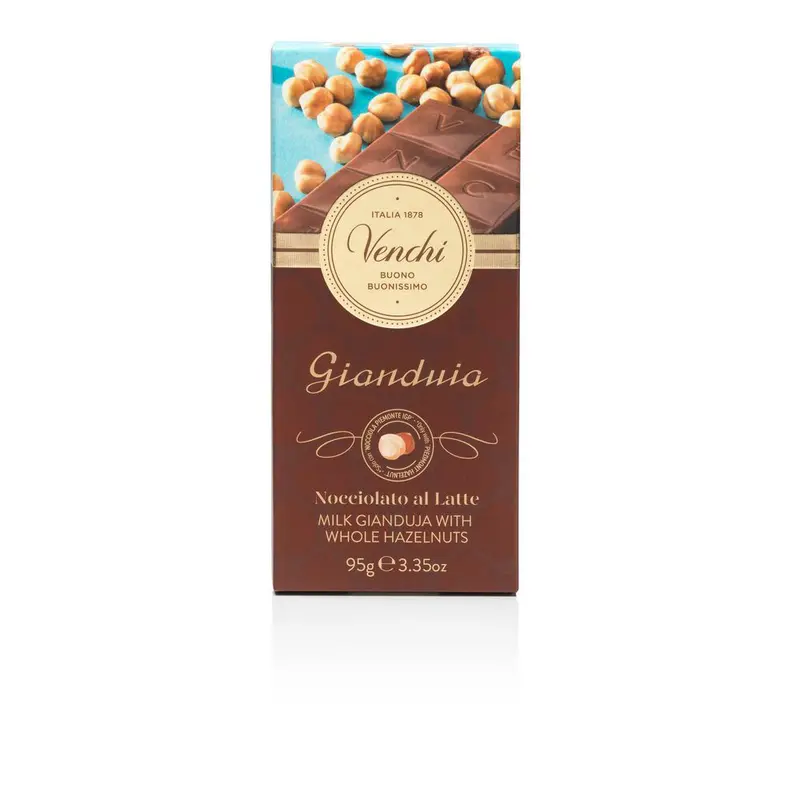 Venchi Ljus Choklad Med Hela Hasselnötter 95g