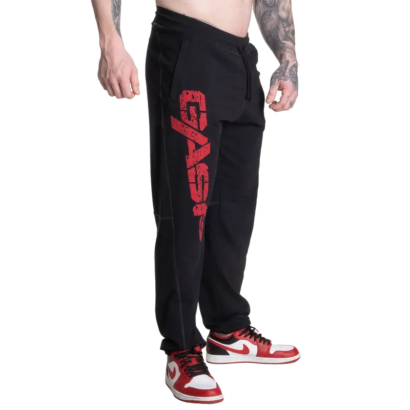 Vintage Sweatpants - Black/Red
