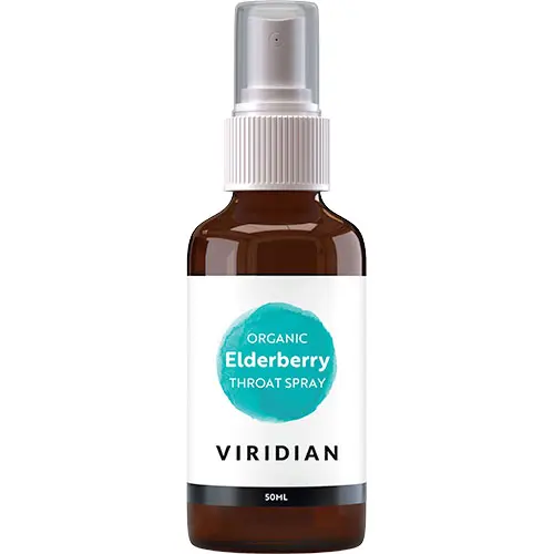 Viridian Nutrition Fläderbär Halspray (halsspray) Ekologisk | 50 ml