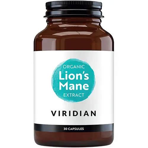 Viridian Nutrition Lion's Mane Extrakt Ekologisk | 30 kapslar
