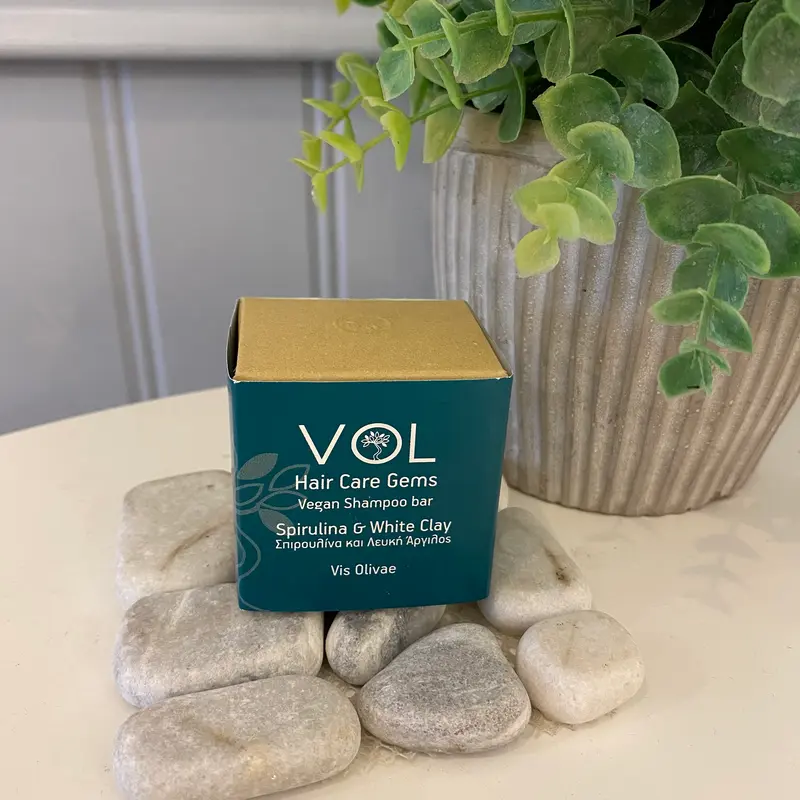 Vis Olivae - Shampo bar Vegan Spirulina & white Clay