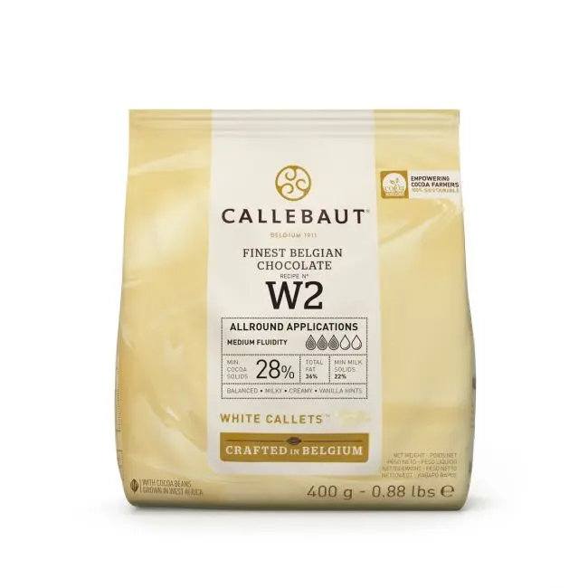 Vit choklad 400 g Callebaut