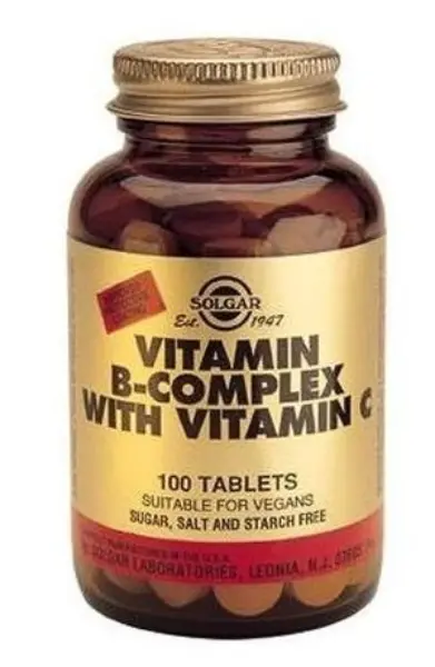 Vitamin B-Complex with Vitamin C, 60 g, 100 tabletter