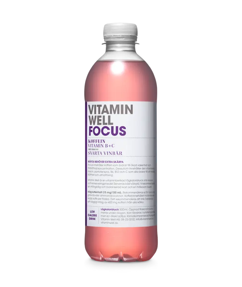 Vitamin Well Focus 50cl PET 12-pack