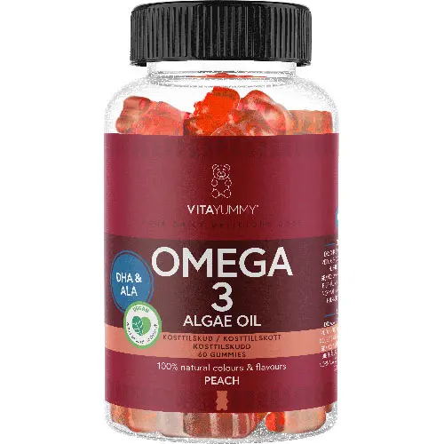 VitaYummy Omega 3 Peach | 60 vingummin