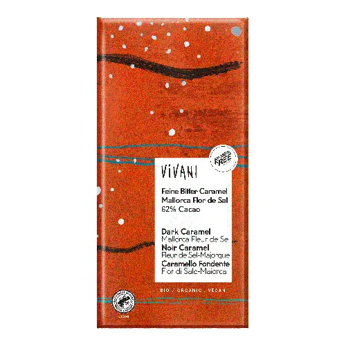 Vivani Mörk Karamell M. Mallorca Salt Ekologisk | 80 g