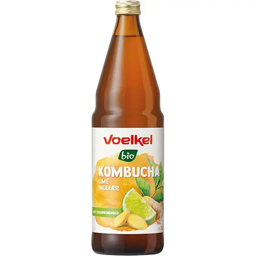 Voelkel Kombucha Lime & Ingefär Ekologisk | 750 ml