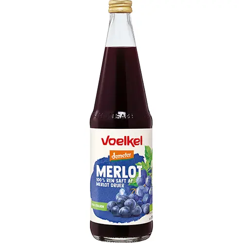 Voelkel Merlot Ren Röd Druvsaft Demeter Ekologisk | 700 ml