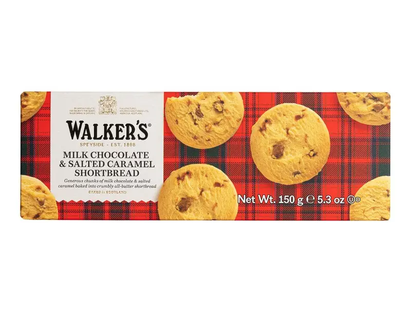 WALKERS SHORTBREAD SALTED CARAMEL & CHOCOLATE 150G