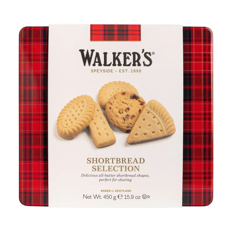 WALKERS SHORTBREAD SELECTION TIN 450G