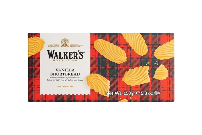 WALKERS SHORTBREAD VANILLA 150G