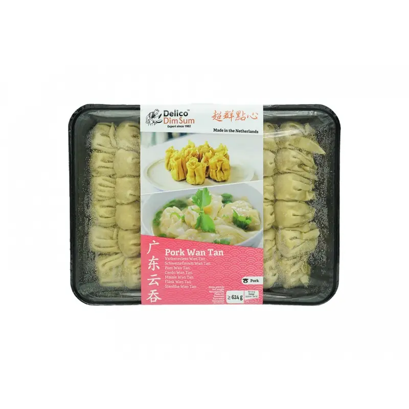 Wan tan med Fläsk (kinesisk ravioli) 624g, Delico