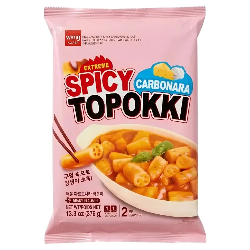 Wang Rice Cake with Spicy Sauce Carbonara Flavor 376g
