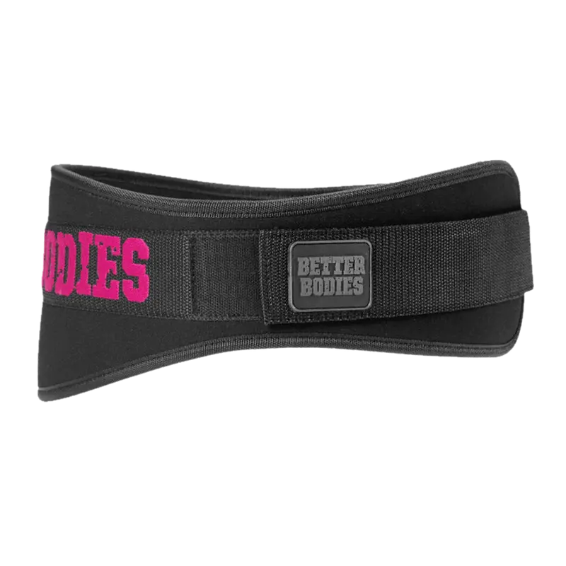 Womens Gym Belt - Black/Pink