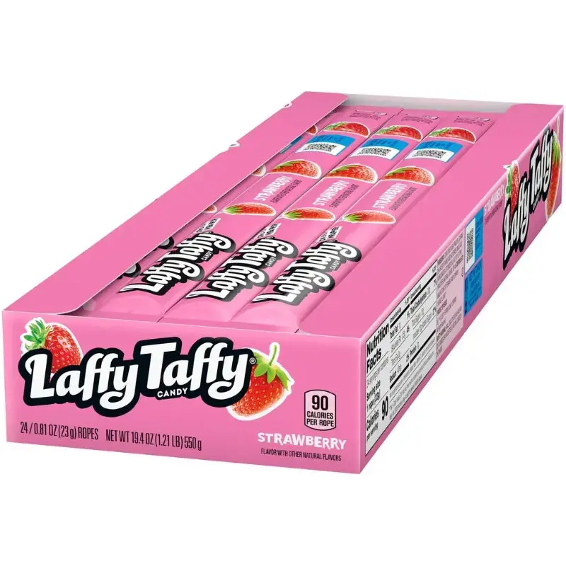 Wonka Laffy Taffy Strawberry 24st x 23g