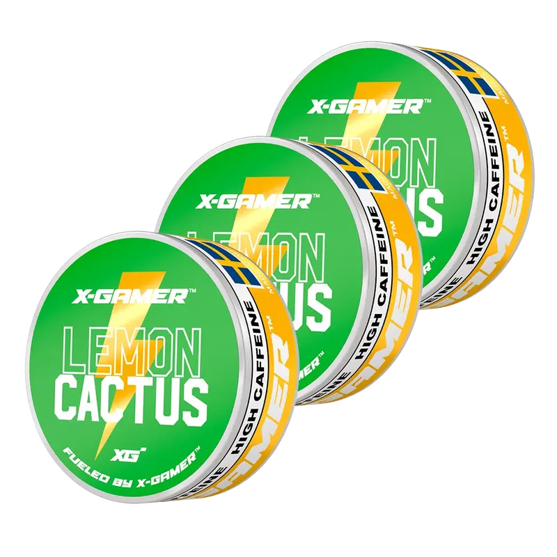 X-Gamer - Lemon Cactus Energy Pouches (3x)