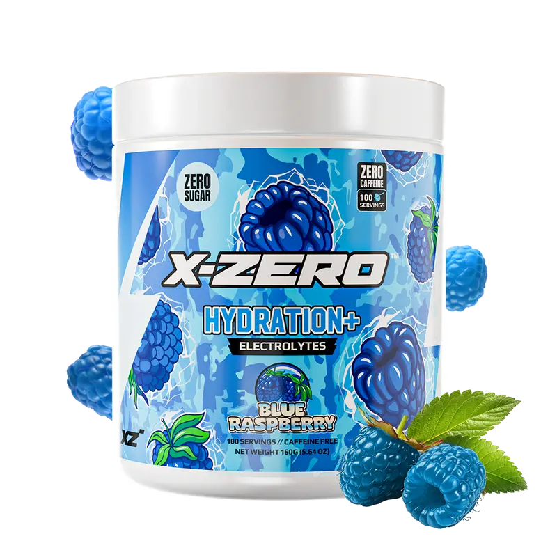 X-Zero Hydration Blue Raspberry (160g / 100 Servings)