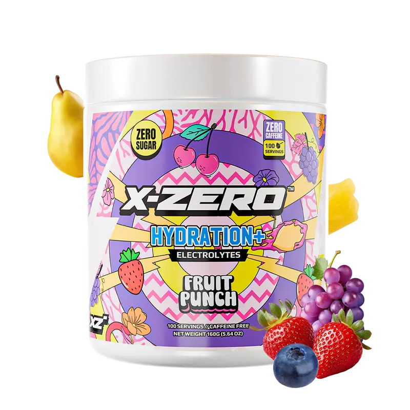 X-Zero Hydration Fruit Punch (160g / 100 Servings)