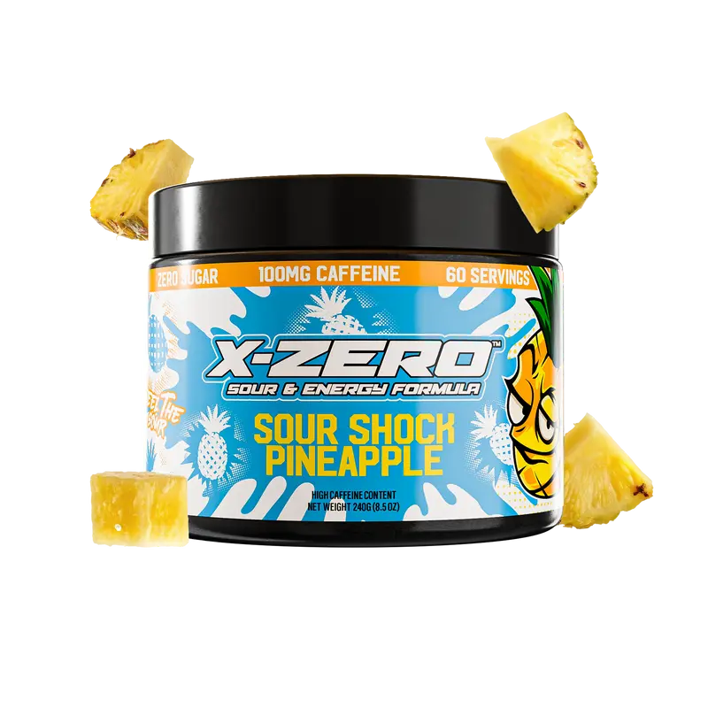 X-Zero Sour Shock Pineapple (240g / 60 Servings)