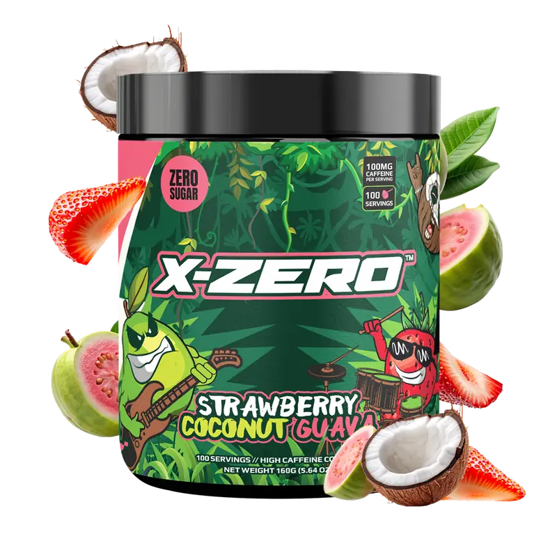 X-Zero Strawberry Coconut Guava (160g / 100 Servings)
