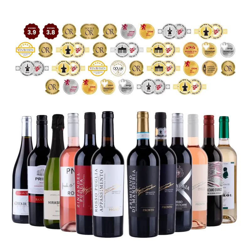 XL Lyxig vinlåda - Guld nivå 🏅🍷