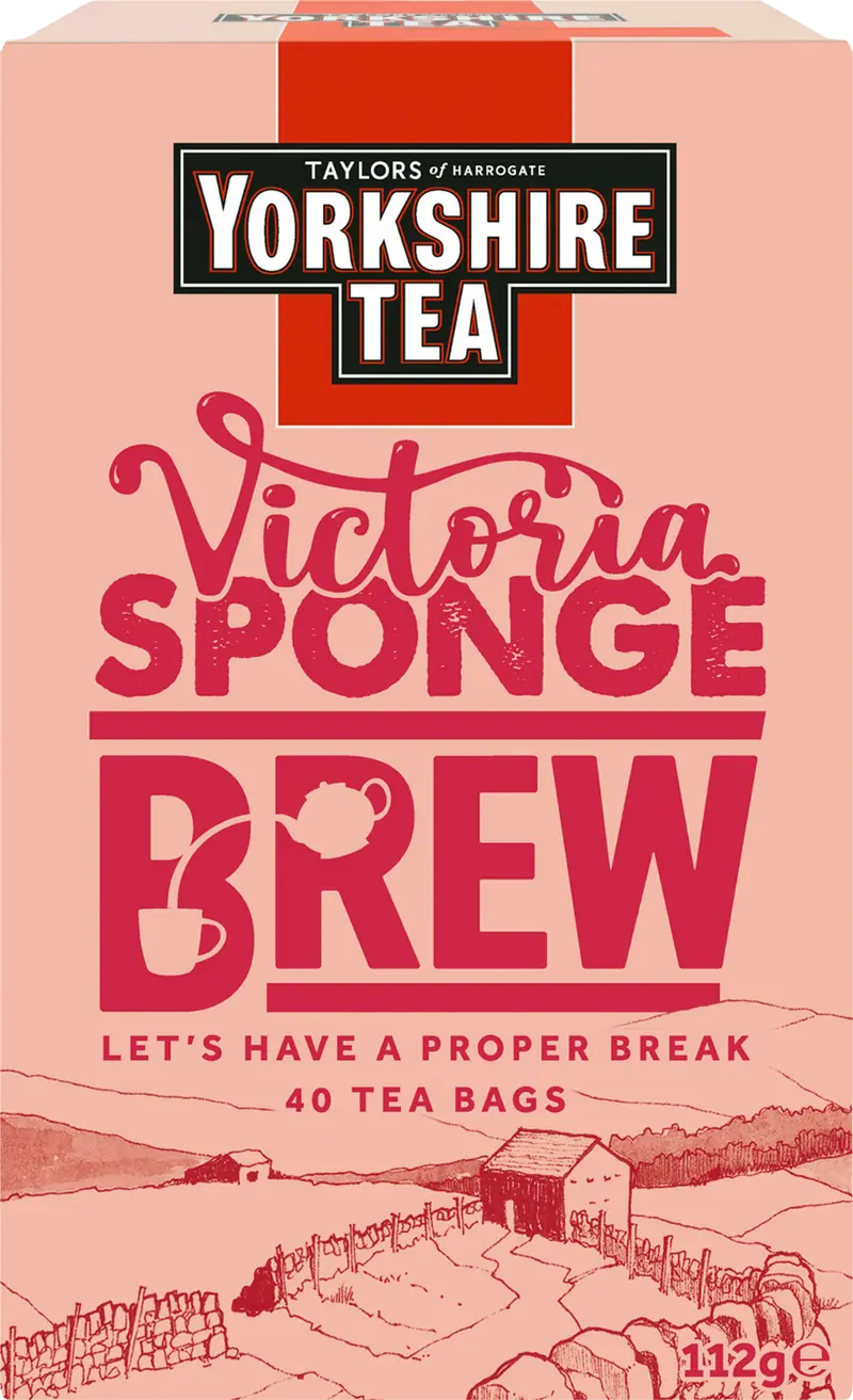 YORKSHIRE 40 VICTORIA SPONGE BREW TEA BAGS 112G
