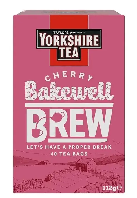 Yorkshire Tea Cherry Bakewell Brew 112g,  40påsar