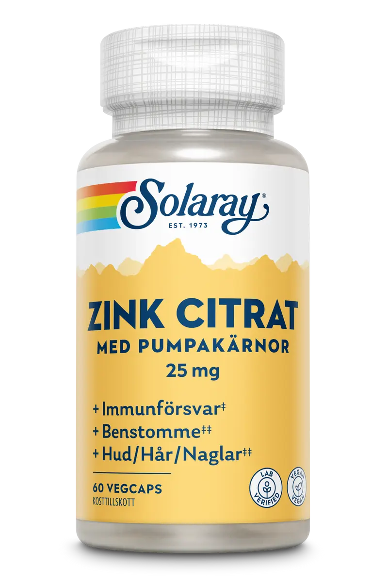 Zinc Citrat 25mg 60 kap