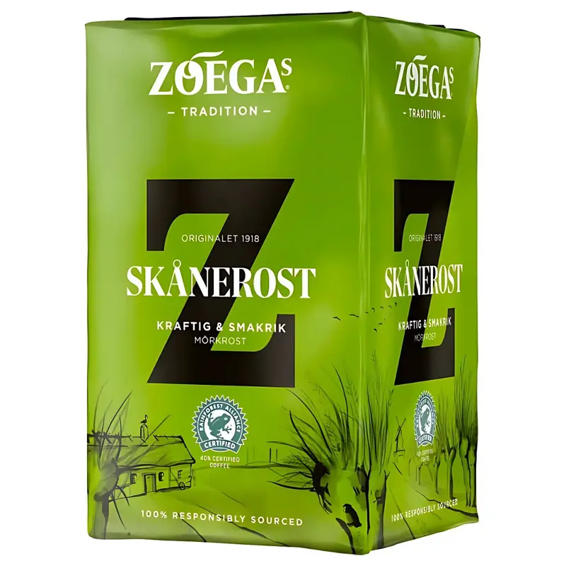 Zoegas Skånerost Bryggkaffe Kaffe 12 X 450 G