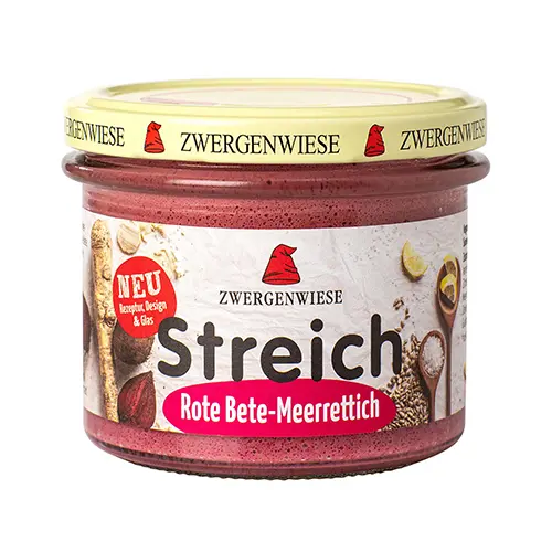 Zwergenwiese Pålägg Streich Ekologisk Glutenfri | Rödbeta/pepparrot